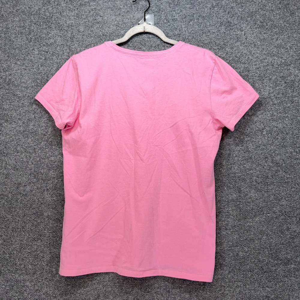 Life Is Good Tshirt Womens Large Pink Rose Flower Graphic Crusher Cotton Tee - Picture 7 of 8